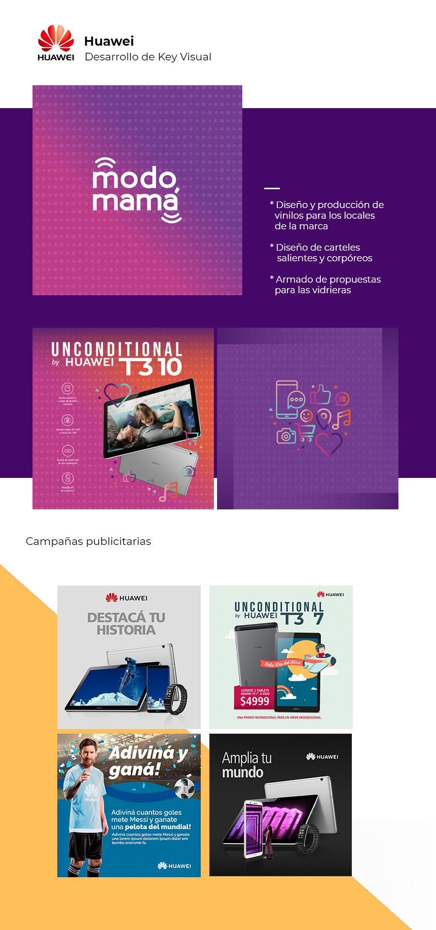 Piezas gráficas para HUAWEI